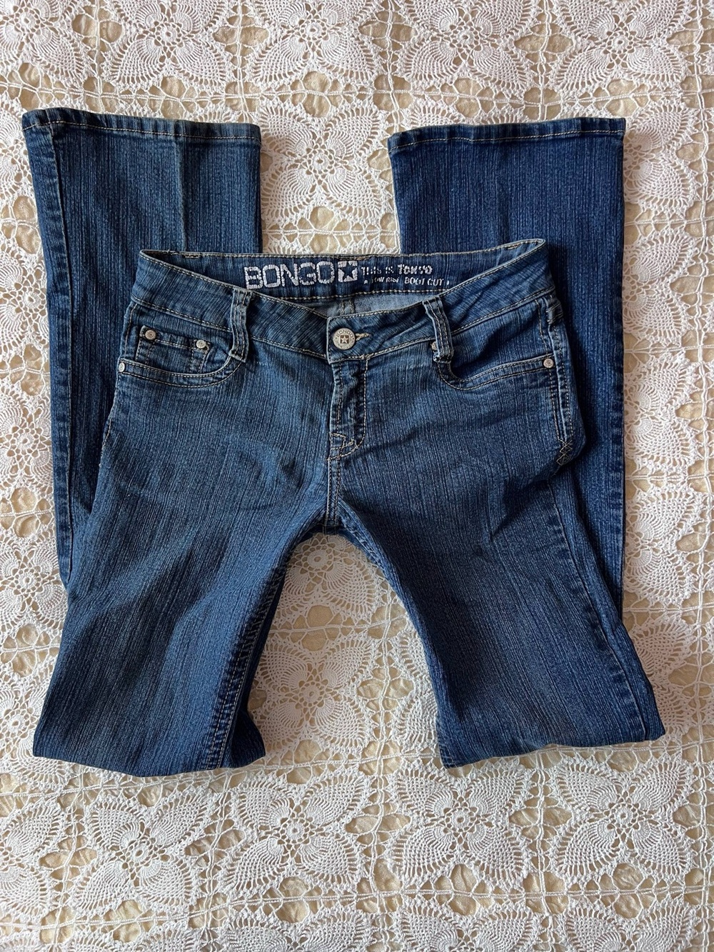 Y2K low rise Women's Dark Indigo Bootcut Jeans